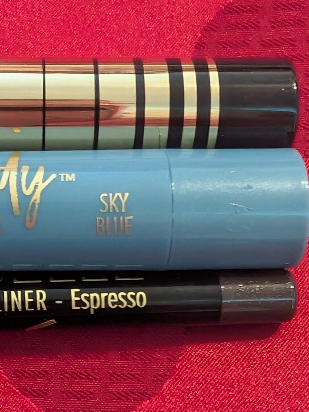 DefinaBelle Espresso Waterproof Eyeliner + So Shady Sky Blue + Brow Gel Bundle